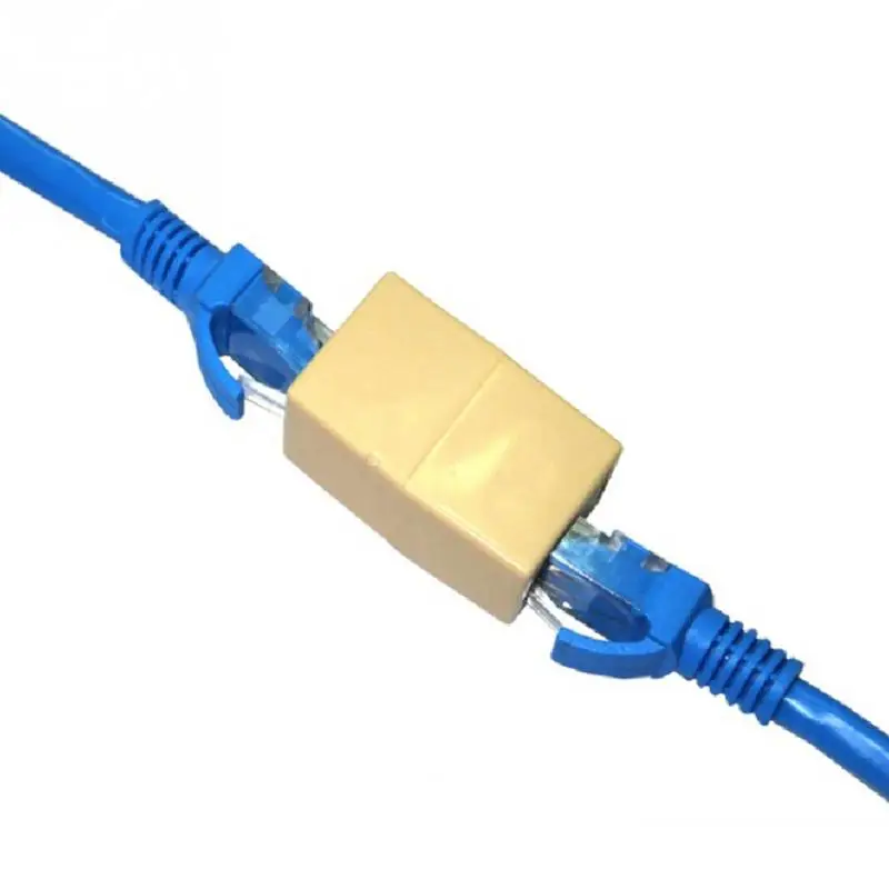 10 шт./лот сетевой Ethernet Lan кабель Joiner двусторонний 8 контактов соединитель муфты RJ45