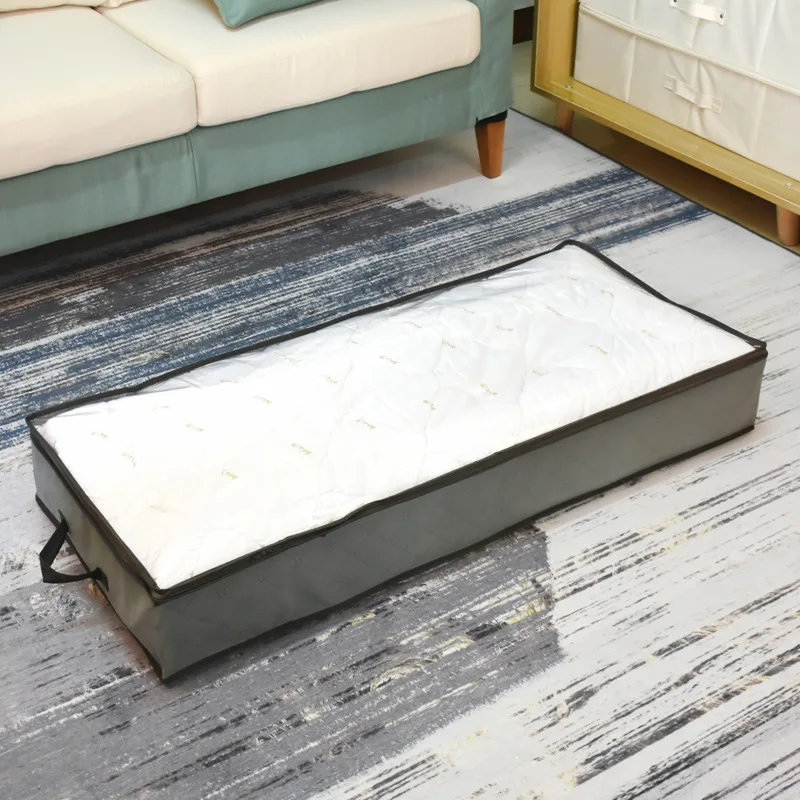 

Foldable Under Bed Bags Large Under Bed Storage Boxes Quilt Shoe Clothes Storage Bags Zippered Organizer