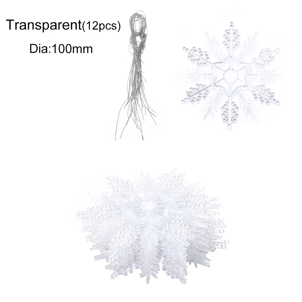 transparent 10CM 10/12/20 штук DIY рождественская Снежинка из смолы кабошоны Украшение Аксессуары Скрапбукинг поделки рождественские украшения - Цвет: transparent 10CM