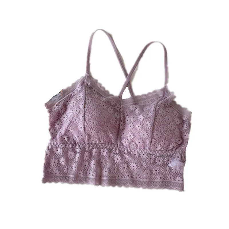 

Push Up Sexy Lace Tube Top Bralette Bandeau Underwear Bra Adjusted StrapsBrassiere Ropa interior sujetador Sous vetements femmes