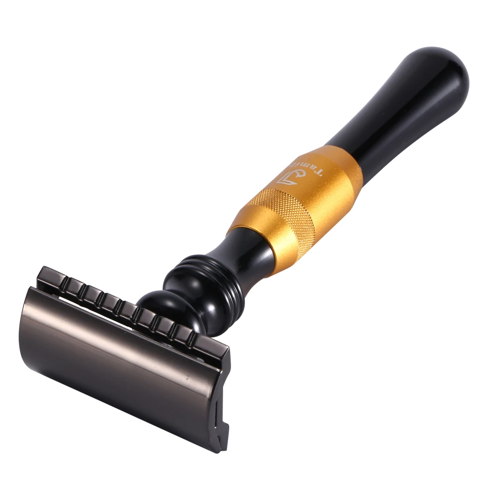 Бритвы с двойными краями Классическая Металлическая бритва мужское бритье