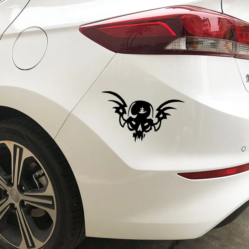 Маленький город 17 5X9 8 см череп сглаза демон крылья Автомобильный задний бампер
