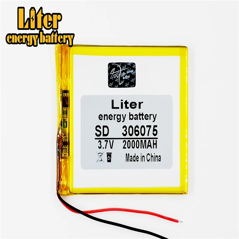 3 7 V 2000 мАч литий полимерный аккумулятор LiPo Перезаряжаемые Батарея клетки Мощность для PAD GPS Vedio игры