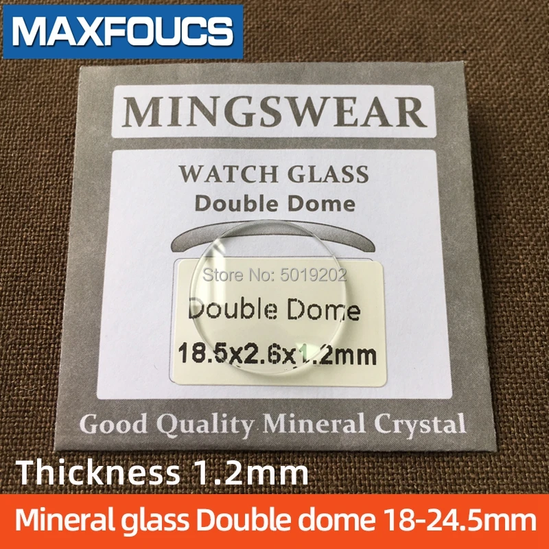 Круглое гладкое минеральное стекло толщина двойного купола 1 2 мм диаметр 18 ~ 24 5 шт.|Ремонтные инструменты и