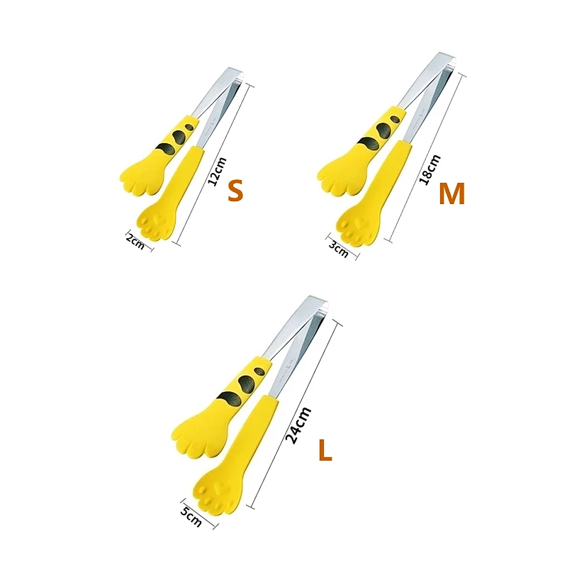 Японские щипцы в форме кошачьей лапы для еды с милым рисунком из мультфильма
