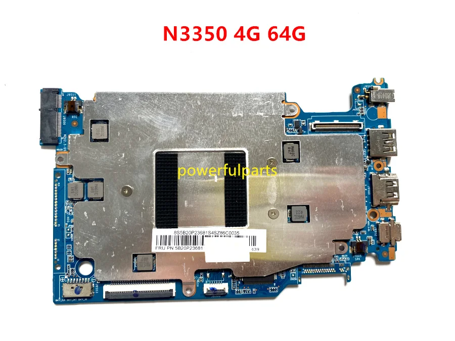 

Материнская плата lenovo 120S-11IAP с процессором n3350, ОЗУ 4 Гб, SSD 64 ГБ