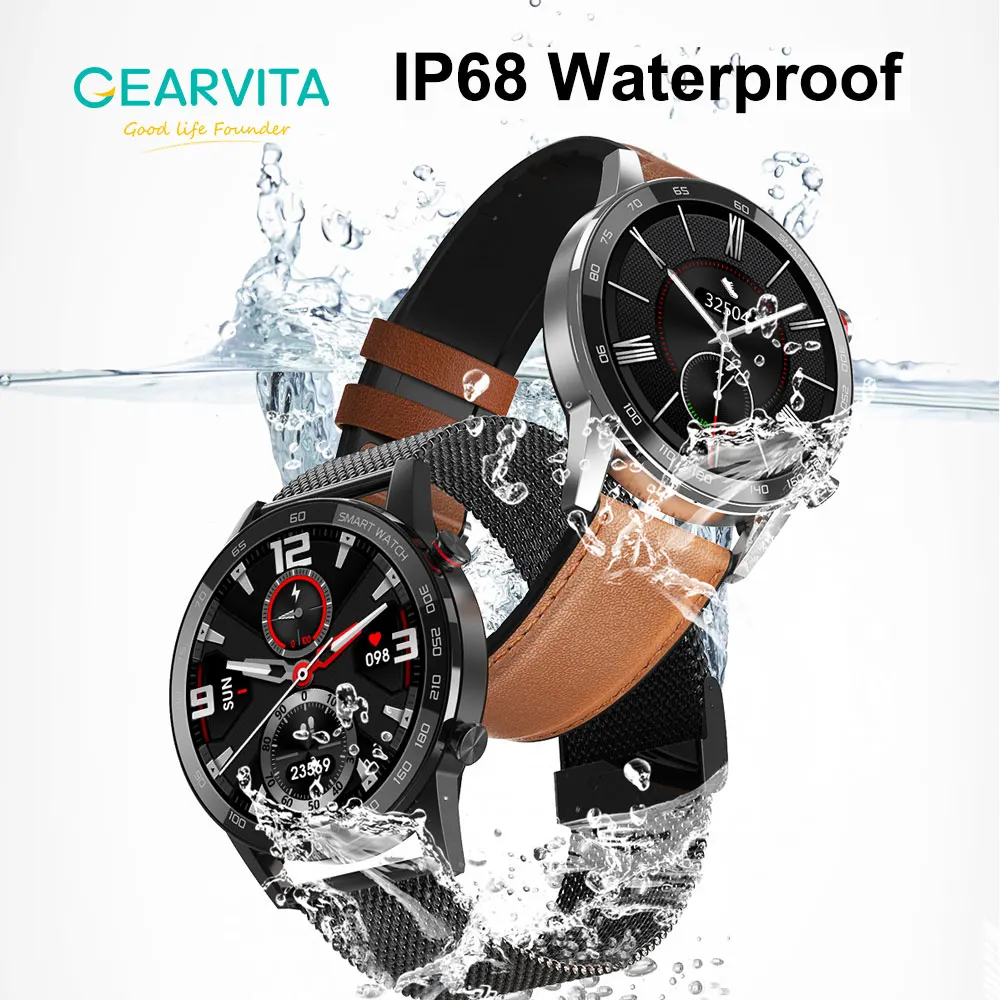 

2021 New DT95 Smart Watch IP68 Waterproof Bluetooth Call 360*360 ECG Heat Rate 1.3inch TFT Sleep Monitor L15 L16 L13 Smartwatch