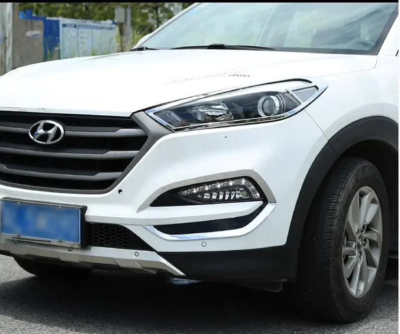 Бесплатная доставка хромированный ABS чехол для Hyundai Tucson 2015 2018 автомобильные чехлы