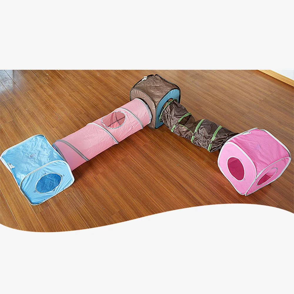 Складная палатка для кошек квадратная игрушка-туннель с прострочкой выдвижной