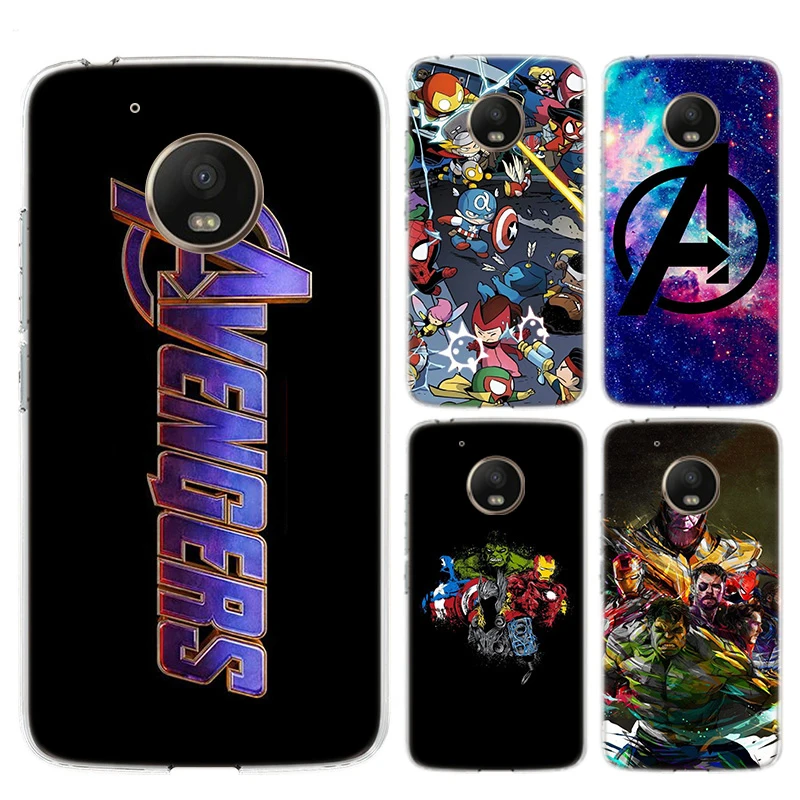 Мягкий термополиуретановый чехол для телефона с принтом Мстителей Motorola MOTO G7 G6 G5S