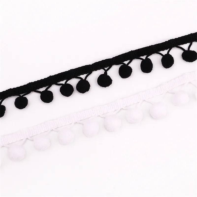 Помпон 12 мм отделка искусственная оплетка бахрома звездная кружевная ткань