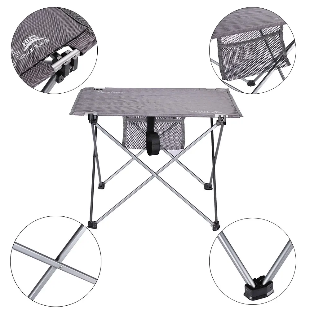 저렴한 BRS 접이식 경량 알루미늄 휴대용 롤업 테이블 의자 세트, 야외 접이식 캠핑 의자 파티오 접이식 피크닉 테이블