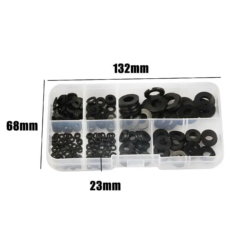 Хит продаж 250 черное нейлоновое резиновое плоское кольцо простой ремонтный