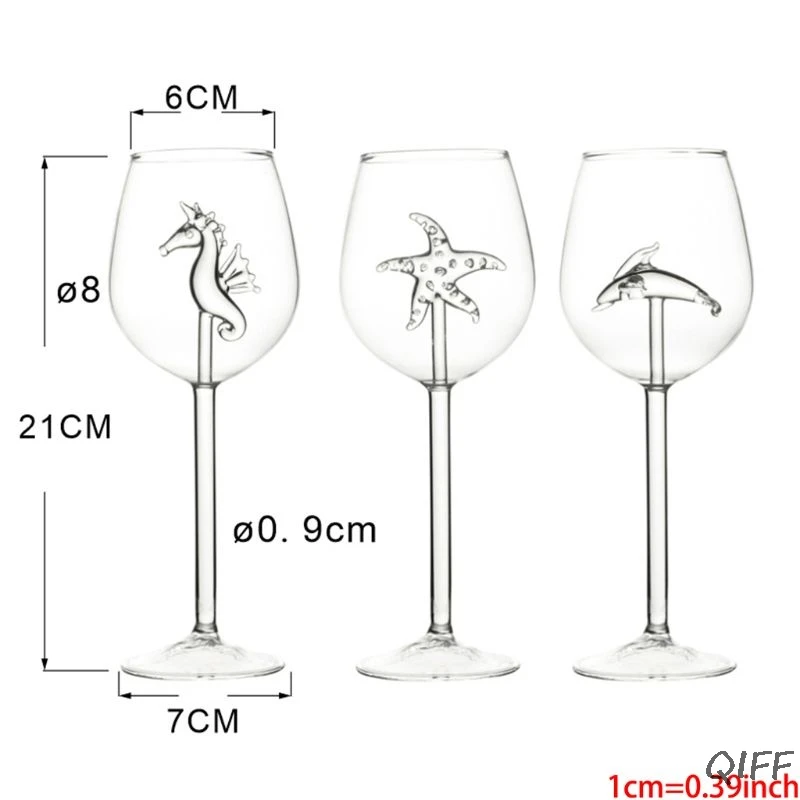 300 мл стекло гиппокамп дельфины красное вино бокал es чашка бокал|Бокалы для вина| |