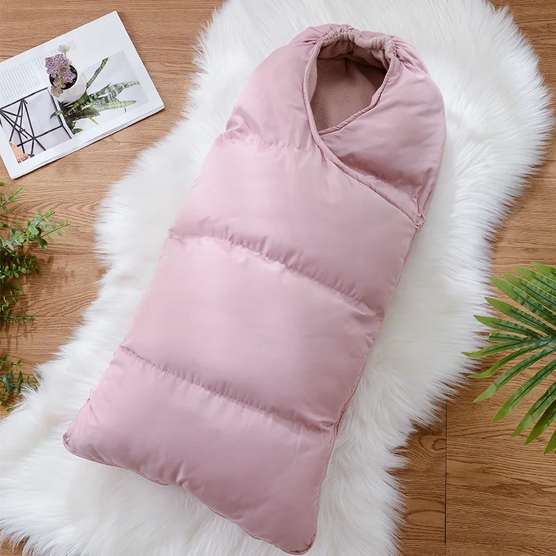 

Pink Blue Color Newborn Baby Stroller Thicken Footmuff Baby Sleeping Bag Winter Accessories Stroller Baby Outdoor Blanket