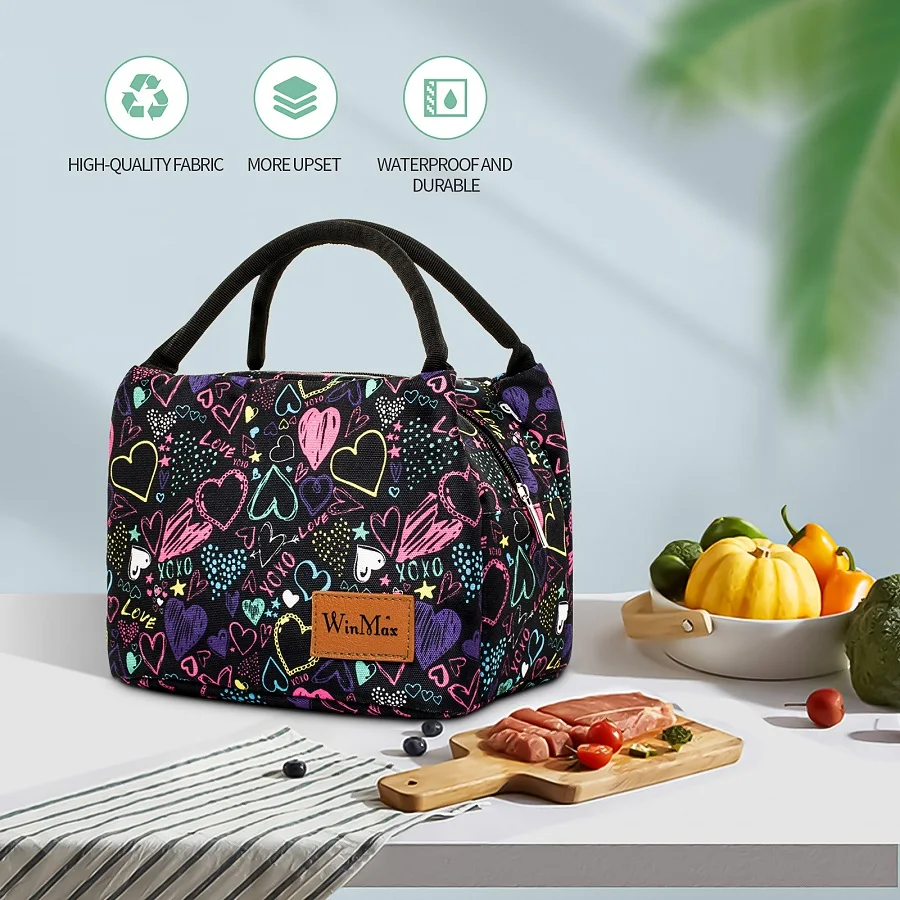 Winmax Lunch Bag Lunch Box Cooler for Hot Food Safe Warm Big  Cute Small Large Thermal Cooler business launch Box school