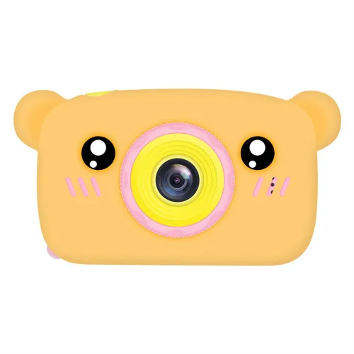Orange-bear Новое поступление для детей, с героями мультфильмов Камера Full HD 1200W Портативный цифрового видео Камера 2 дюймов ЖК-дисплей Экран Дисплей детей отличный подарок для детей - Цвет: Orange-bear