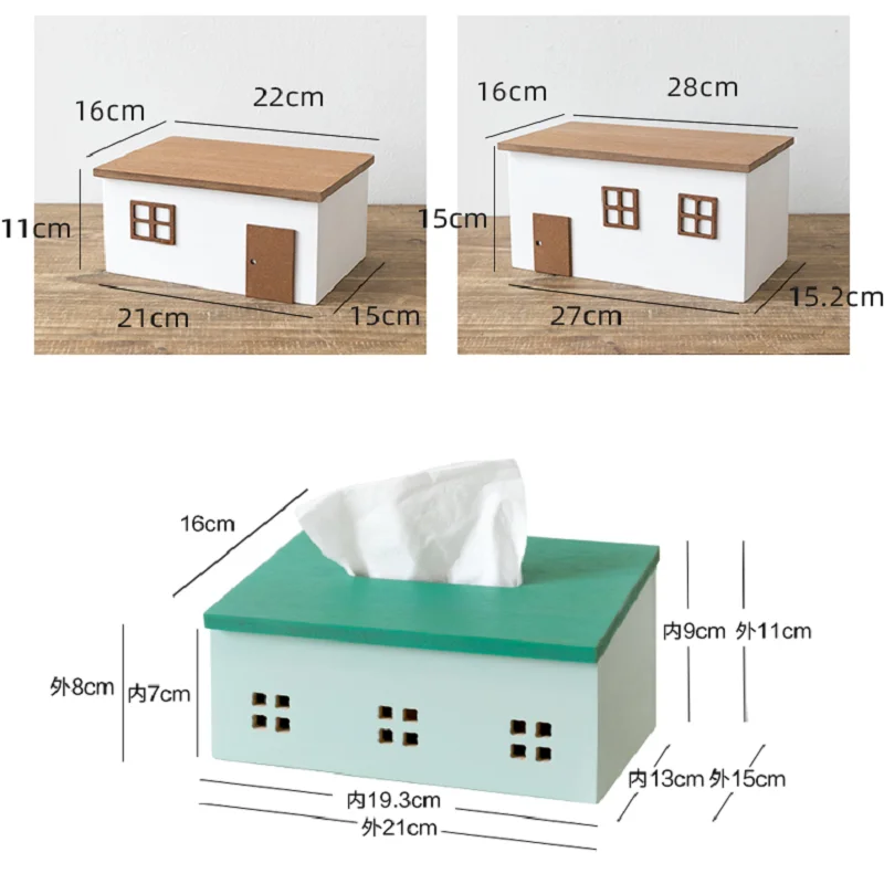 

Nordic Tissue Box Natural Bamboo Wood Tissue Box Cute Napkin Pumping Box Desk Finishing Storage Rack Storage Box Household items