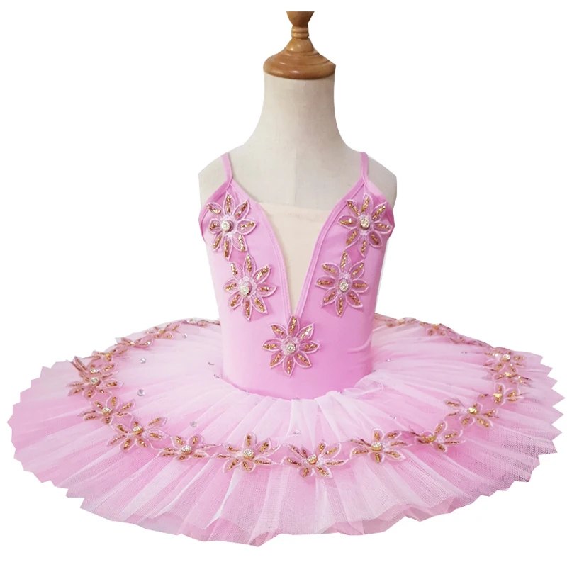 

Jupe de ballet pour enfants rose, jupe en gaze cygnet de danse, jupe Tutu de Ballet professionnelle du lac des cygnes, jupe