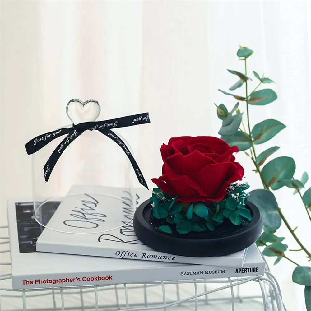Подарок на день Святого Валентина эксклюзивная Роза в куполе стеклянная
