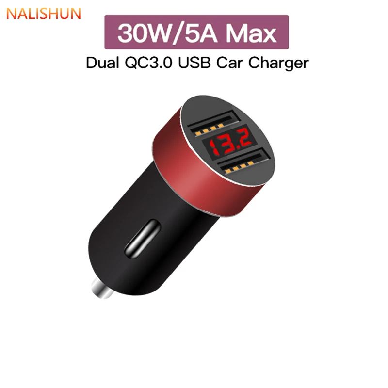 3.1A LED дисплей двойной USB Автомобильное зарядное устройство Универсальный