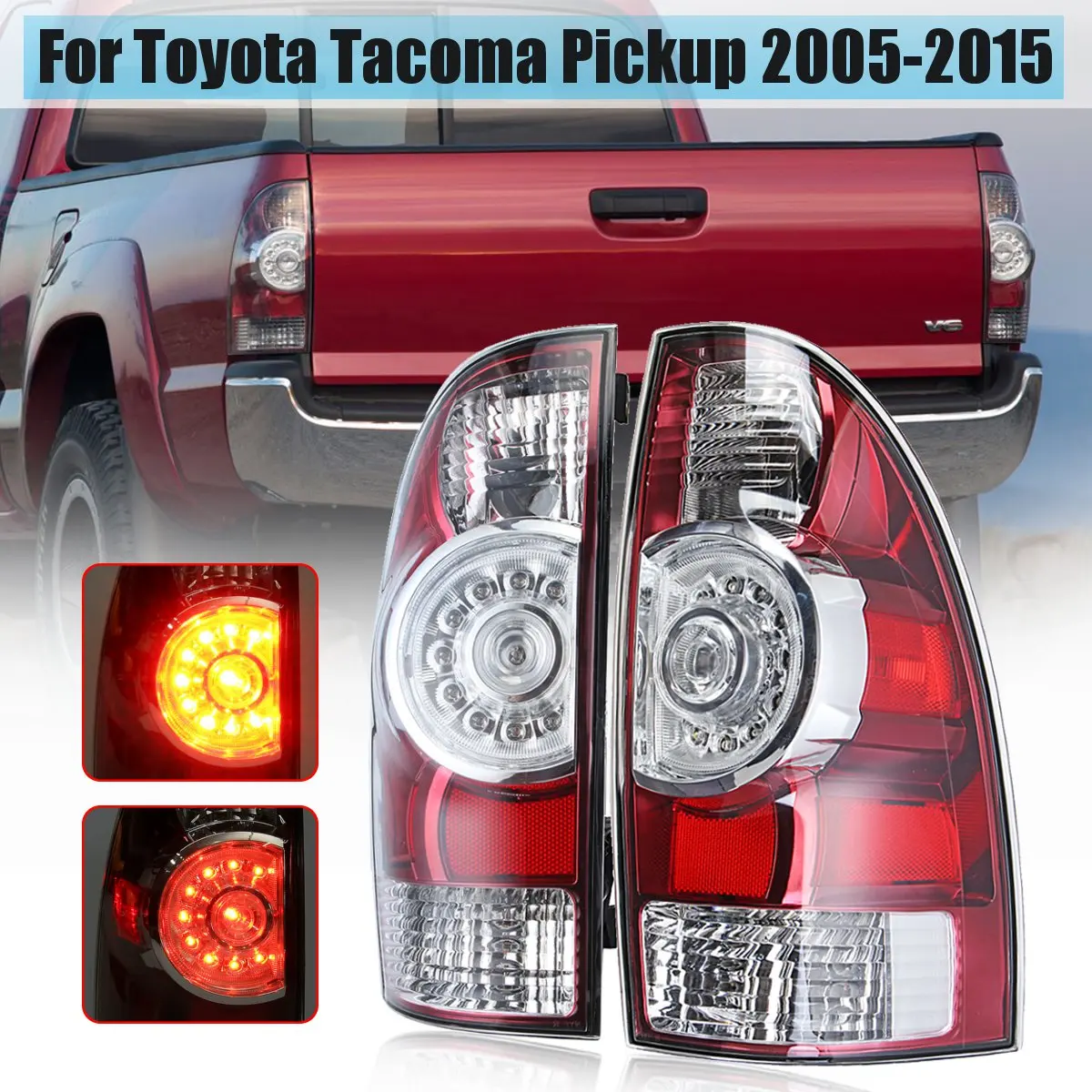 Для Toyota Tacoma Pickup 2005 2015 левый/правый задний фонарь лампа с проводным жгутом