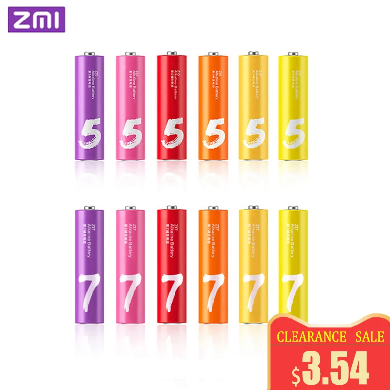 Оригинальный ZMI ZI7 ZI5 AAA AA 700mAh 1800mAh 1 2 V Ni MH аккумулятор power Bank| |