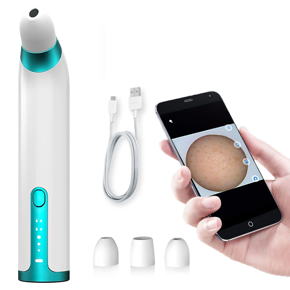 

Pore Vacuum Cleaner Visual Blackhead Remover Rechargeable LCD Display Suction Spot Removal Tools For Nose Face Skin Acne Sucker