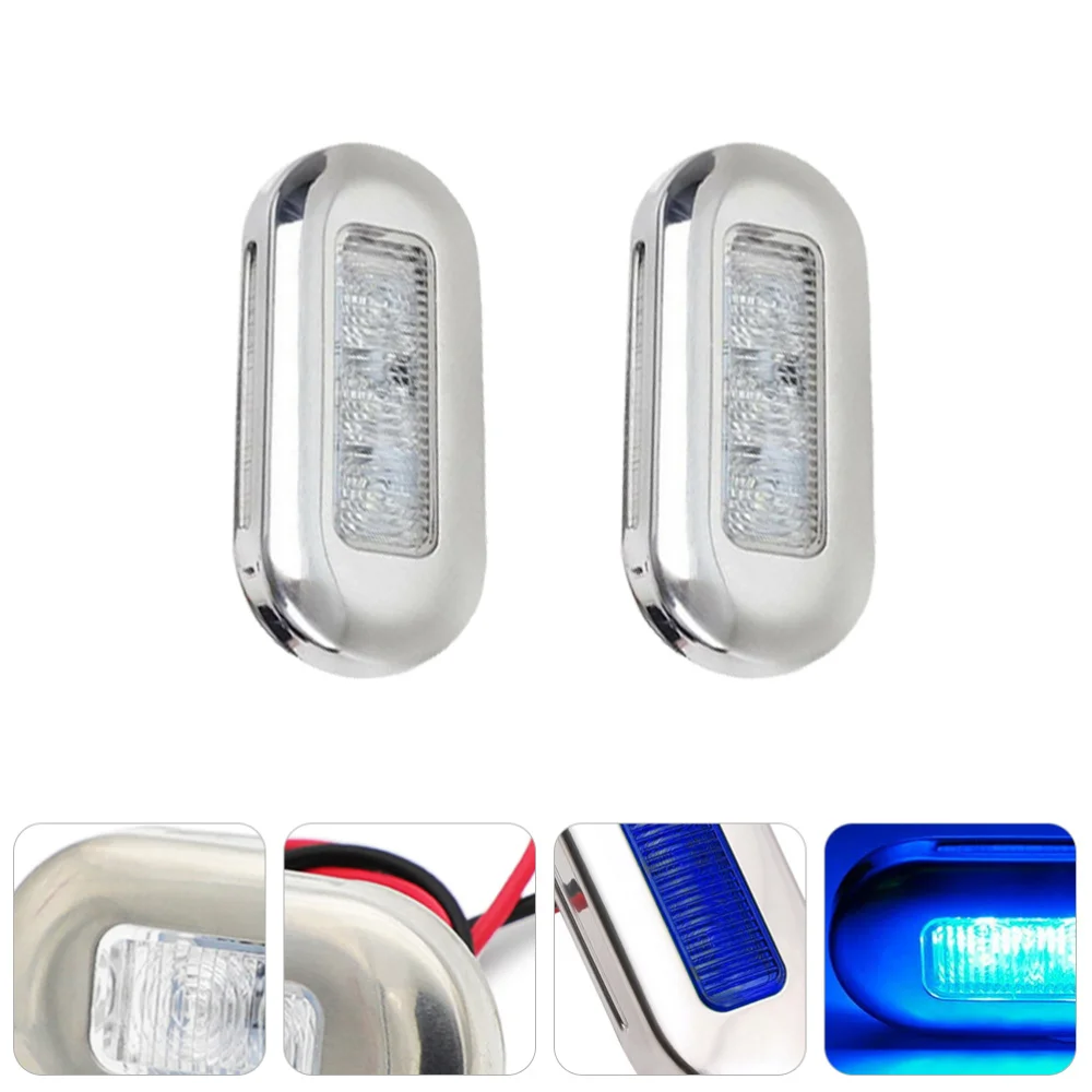 

2pcs Professional Yacht Boat Signal Light RV Replacement Light for Warning Decor
