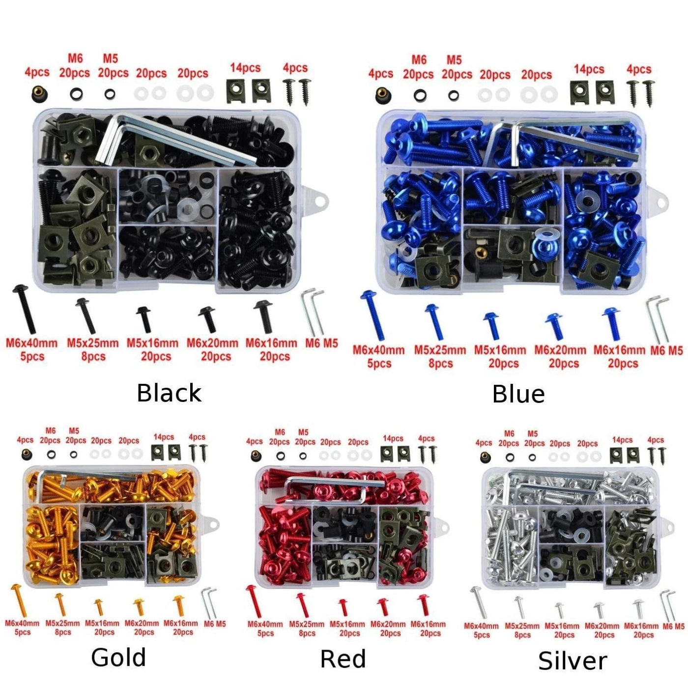 Комплект болтов для мотоциклов кузовных работ Honda CBR600RR CBR900RR CBR1000RR CBR1100XX |