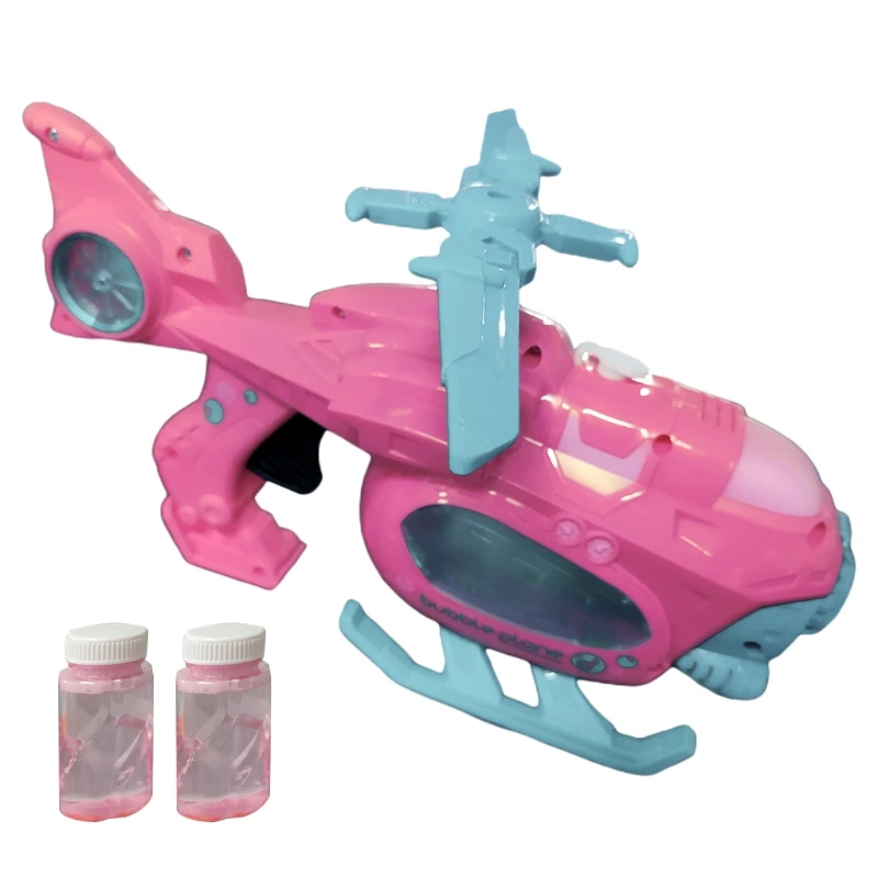 

Electric Airplane Bubble Machine Music Lighting Toys Automatic Bubble Maker Kids Gift