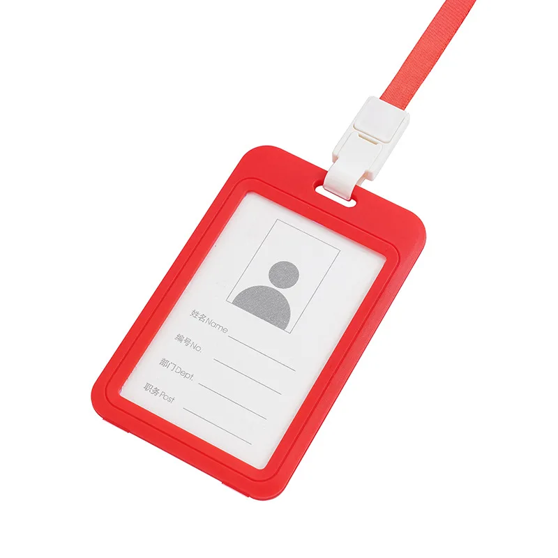 Чехол для визиток унисекс прозрачный на шею с ремешком | Багаж и сумки