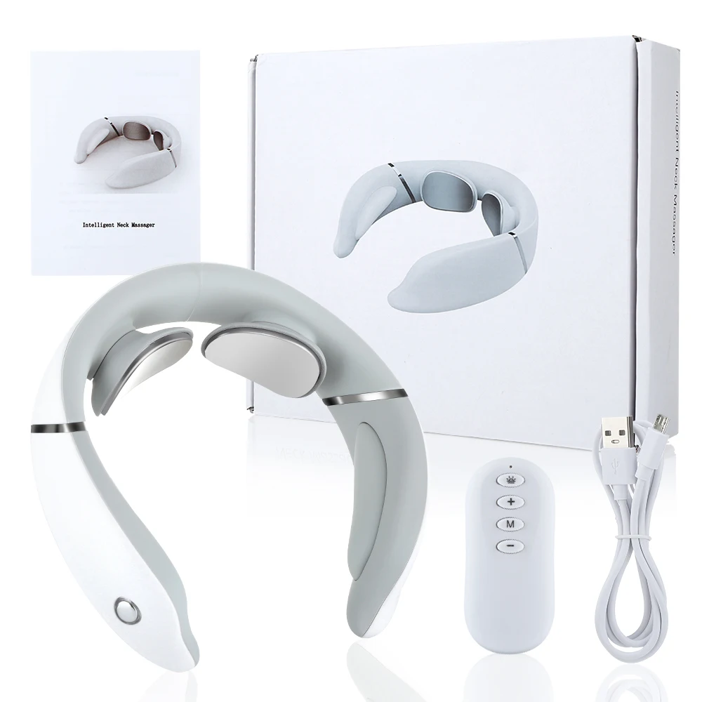 

Neck Massager Electric Neck Massage Low Frequency Magnetic Therapy Pulse Pain Relief Tool Electric TENS Cervical Health Care