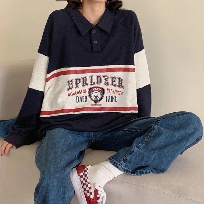 Женский свитшот с длинным рукавом принтом медведя | Женская одежда