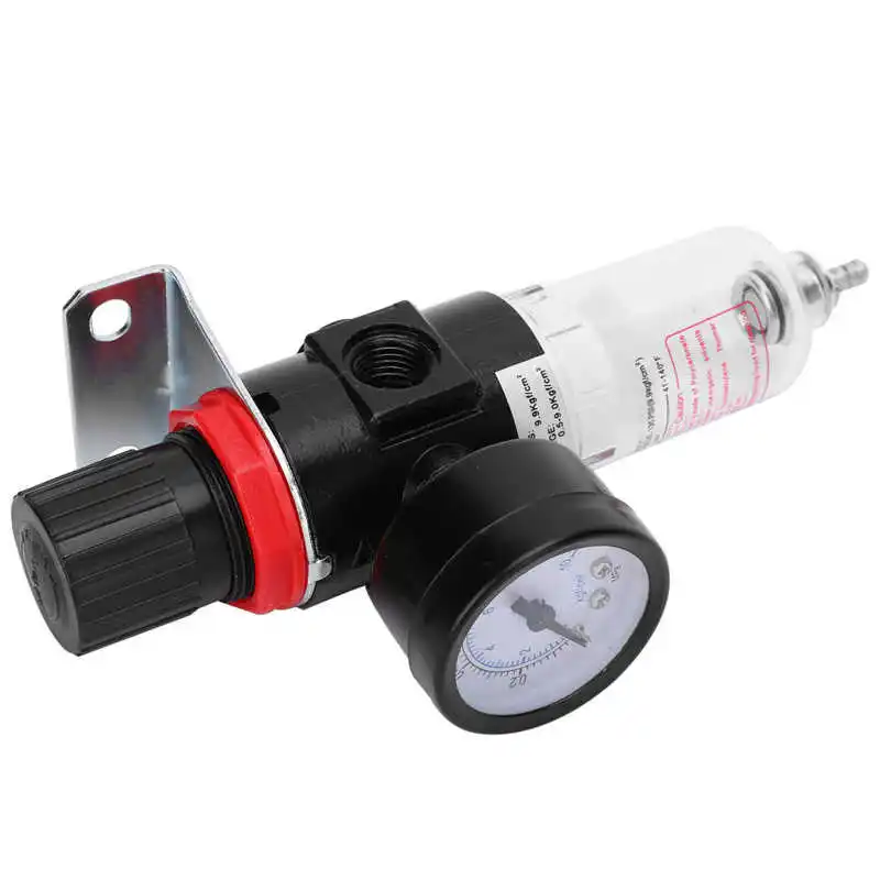 BSP 1/4 дюймовый воздушный фильтр регулятор давления с кронштейном 0 10 бар для