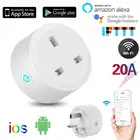 Смарт-розетка Tuya Smart Life, Wi-Fi, Bluetooth, 20 А