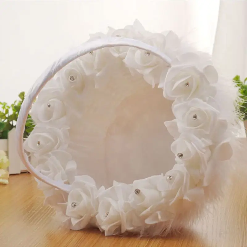 Западная Свадебная церемония романтическая Стразы пенная Роза для вечеринки