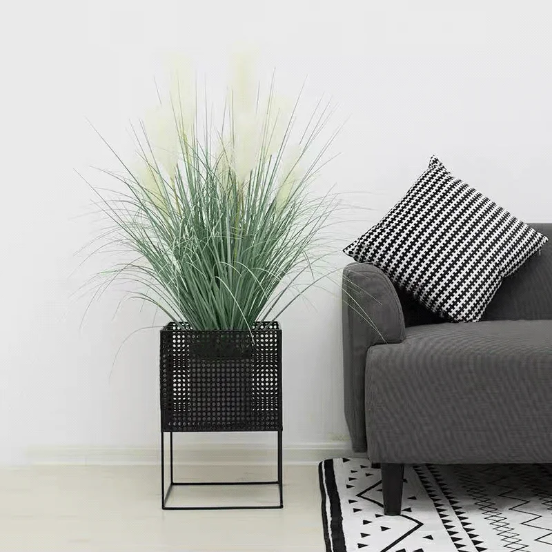 Искусственный тростник 7 головок букет шелковой луковой травы большое