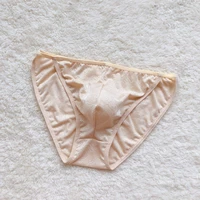 sexy briefs mens ice silk panties low rise shorts lingerie bulge pouch underwear comfortable underpants