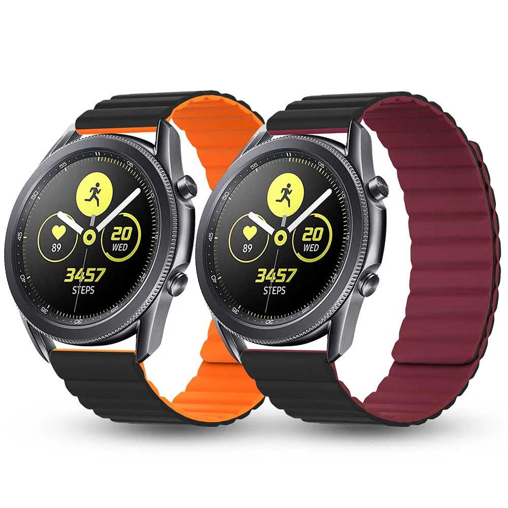 

20mm 22mm Silicone Band for Galaxy Watch 46mm 42mm Sports Strap for Samsung Gear S3 Frontier/Classic active 2 Huawei Watch 2