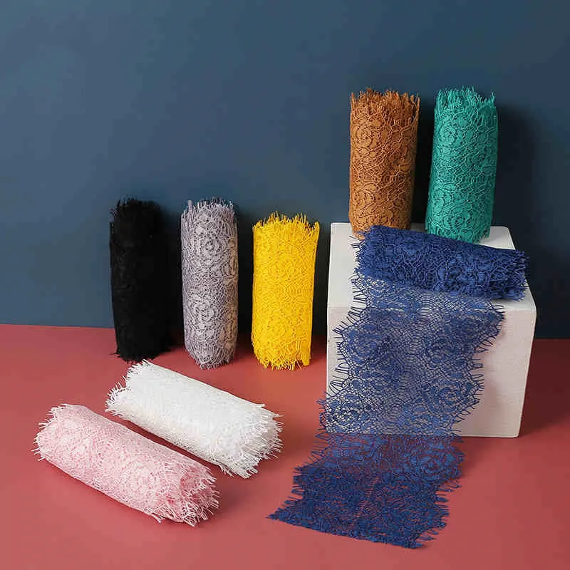 8 см широкие цветные ресницы кружевная ткань аксессуары материалы для одежды