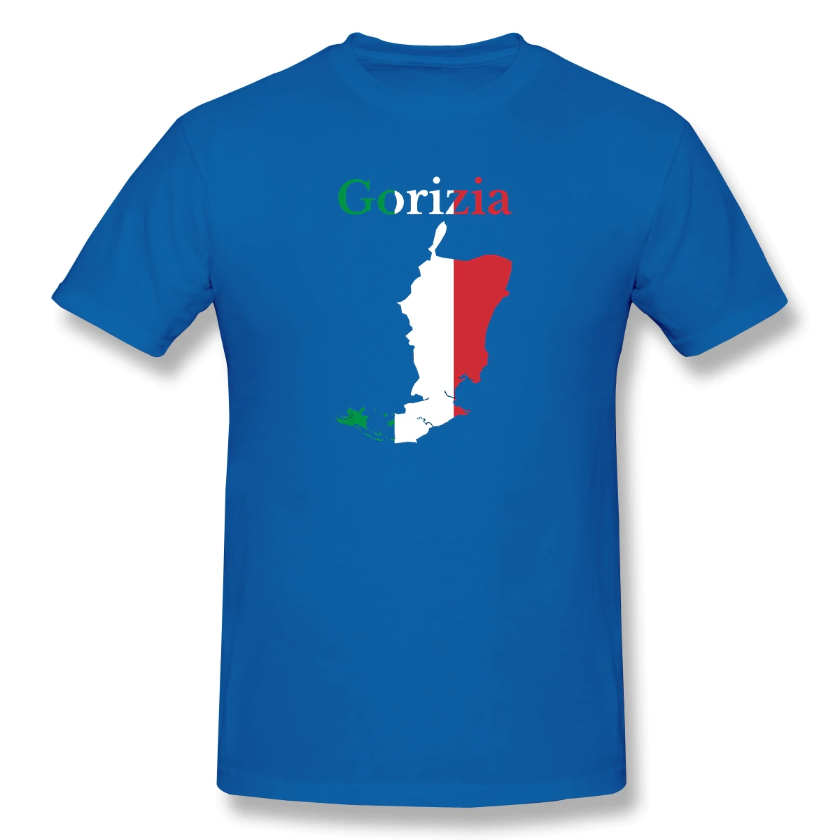 

Province Of Gorizia Map Italian Province Humor Graphic Men's Basic Short Sleeve T-Shirt R282 Tees Tops European Size