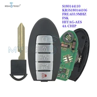 remtekey s180144110 5 button 433mhz 4a chip kr5s180144106 285e3 6fl7b smart car key for nissan rogue 2017 2018