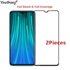 Стекло для Xiaomi Redmi Note 8 Pro с полным покрытием, Защитное стекло для экрана Xiaomi Redmi Note 8 Pro, стекло для Redmi Note 8 Pro, 2 шт.