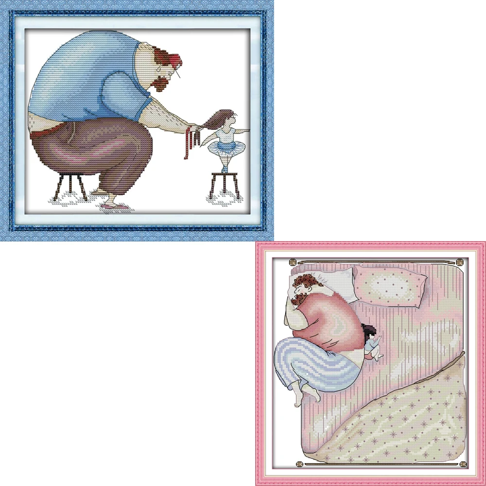 Новое поступление китайские наборы для вышивки крестиком DMC с отцом любви Набор