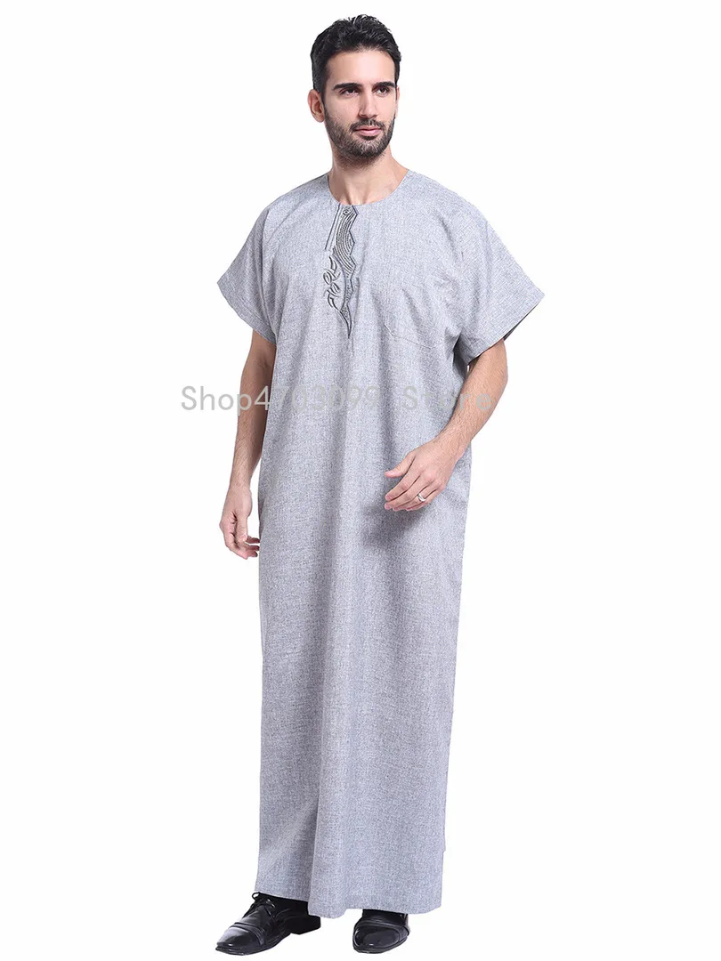 Islam jubba thobe for muslim men arab clothing men dubai arabic dress men djellaba homme pakistan black robe djellaba men