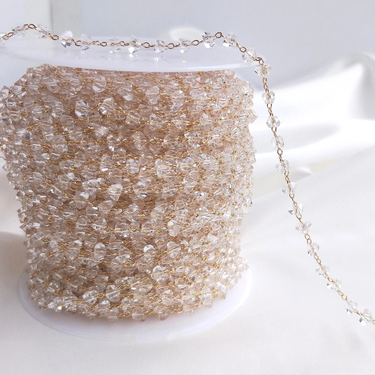 Цепочка из 14 каратного золота с цирконом маленькая цепочка в форме сердца для