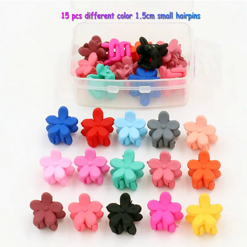 10 шт. и 15 челюсти клип милые животные цветок мини шпильки для девочек дети