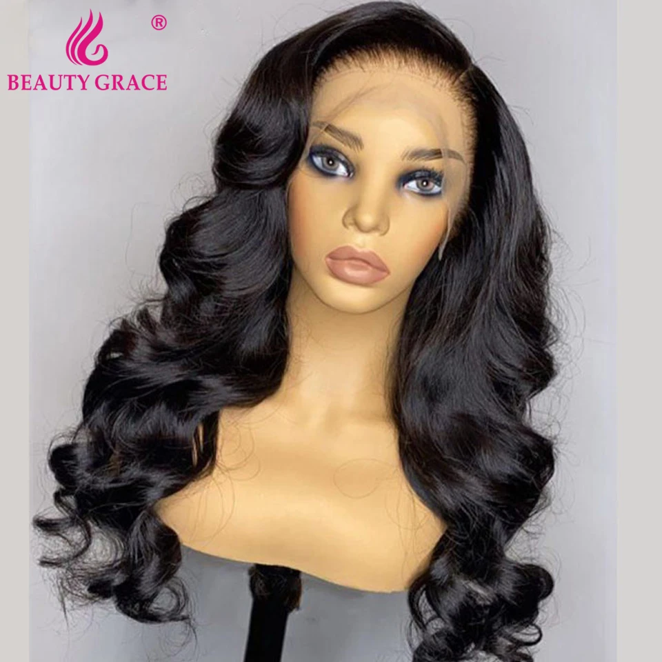 Long 30 Inch Body Wave Lace Frontal Wig Brazilian Glueless Lace Front Human Hair Wig Pre Plucked Bodywave Closure Wigs For Women