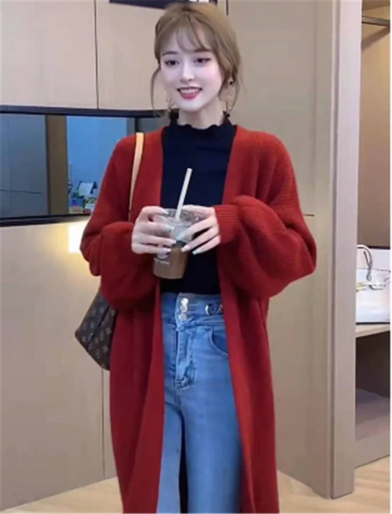 Женский свитер средней длины в Корейском стиле Осень-зима | Женская одежда
